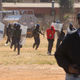 Police would not allow protesters to gather, despite court protection .